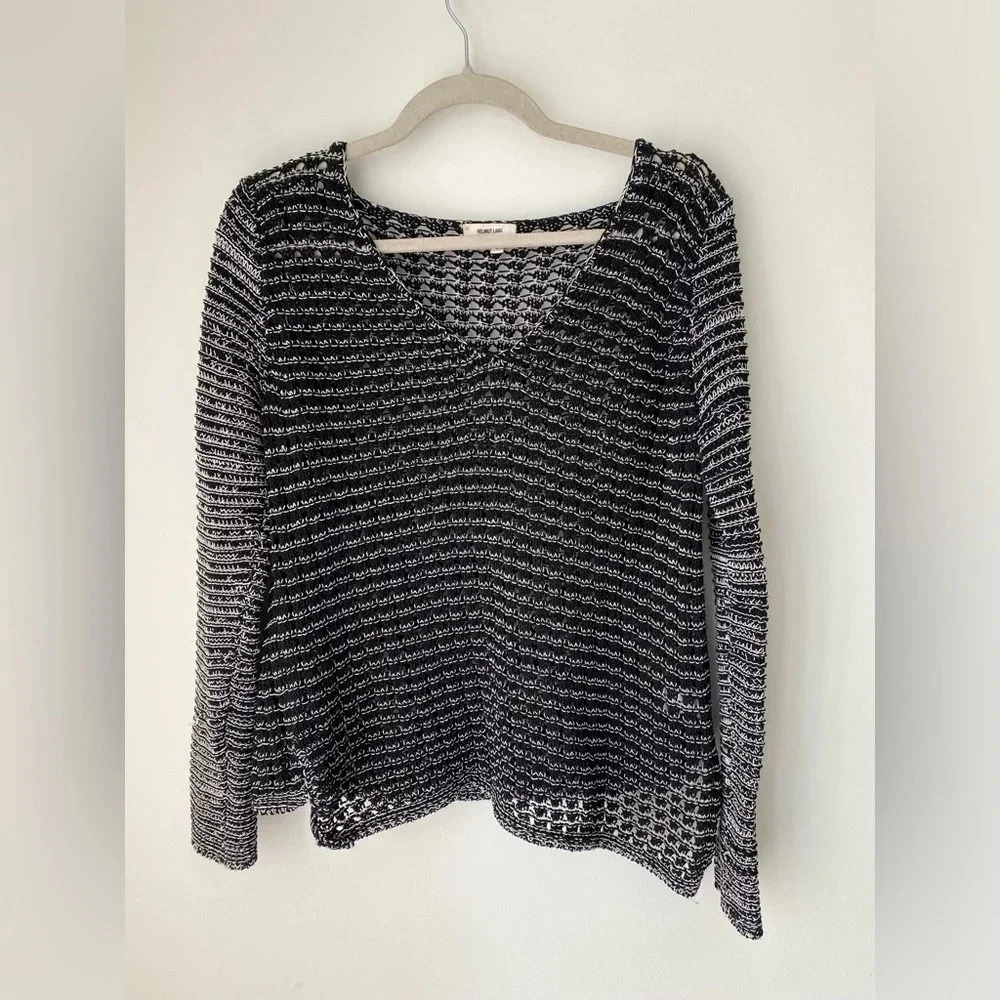 Helmut Lang Sweater Women Medium V Neck